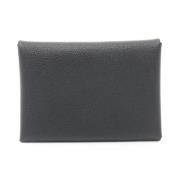 Pre-owned Fabric wallets Hermès Vintage , Black , Dames