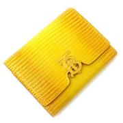 Pre-owned Leather wallets Burberry Vintage , Yellow , Dames