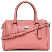 Pre-owned Leather handbags Coach Pre-owned , Pink , Dames