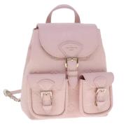 Pre-owned Leather backpacks Louis Vuitton Vintage , Pink , Dames