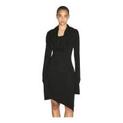 Gedrapeerd Mini Jurk Entire Studios , Black , Dames