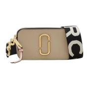 Khaki Snapshot Tas met Gouden Hardware Marc Jacobs , Beige , Dames