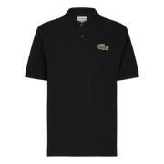 Zwarte Polo Shirt Casual Stijl Lacoste , Black , Heren