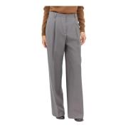 Getailleerde wolblend broek Dries Van Noten , Gray , Dames