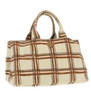 Pre-owned Canvas handbags Prada Vintage , Brown , Dames