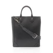 Pre-owned Leather totes Louis Vuitton Vintage , Black , Dames