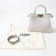 Pre-owned Leather handbags Fendi Vintage , White , Dames