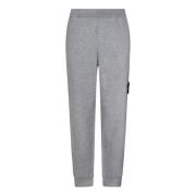 Grijze Katoenen Fleece Broek Aw24 Stone Island , Gray , Heren