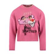 Fuchsia Sweater Model Mgkd08003 08 Akep , Pink , Dames