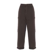 Cargo Broek Art. P289Cu Manila Grace , Brown , Dames