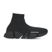 Zwarte Sneakers Speed 2.0 Sock Stijl Balenciaga , Black , Dames