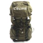 Pre-owned Canvas backpacks Celine Vintage , Green , Dames