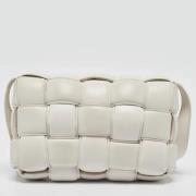 Pre-owned Leather shoulder-bags Bottega Veneta Vintage , White , Dames