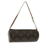 Pre-owned Canvas pouches Louis Vuitton Vintage , Brown , Dames