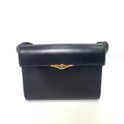 Pre-owned Leather shoulder-bags Cartier Vintage , Blue , Dames