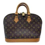 Pre-owned Canvas handbags Louis Vuitton Vintage , Brown , Dames