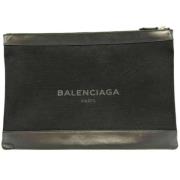 Pre-owned Canvas clutches Balenciaga Vintage , Black , Dames