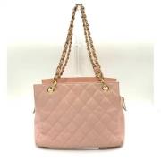 Pre-owned Leather chanel-bags Chanel Vintage , Pink , Dames