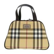 Pre-owned Canvas handbags Burberry Vintage , Beige , Dames