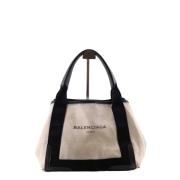 Pre-owned Cotton balenciaga-bags Balenciaga Vintage , Beige , Dames