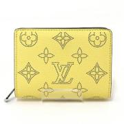 Pre-owned Leather wallets Louis Vuitton Vintage , Yellow , Dames