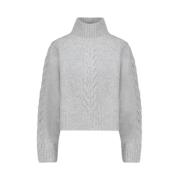 Lichtgrijze Merino en Kasjmier Trui Margaux Lonnberg , Gray , Dames