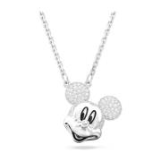 Disney Mickey Mouse Hanger, Wit, Rhodium Plated Swarovski , Gray , Dam...