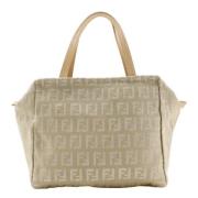 Pre-owned Canvas fendi-bags Fendi Vintage , Beige , Dames