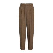 Bruine geruite broek Ralph Lauren , Brown , Dames