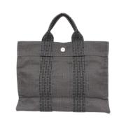 Pre-owned Fabric totes Hermès Vintage , Black , Dames