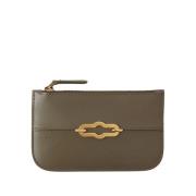 Groene ritsmuntpouch Elegant Compact Mulberry , Green , Dames