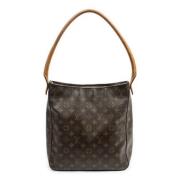 Pre-owned Canvas handbags Louis Vuitton Vintage , Brown , Dames