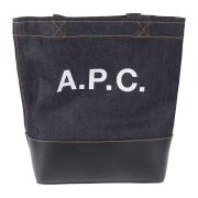 Tote Bags A.p.c. , Blue , Heren