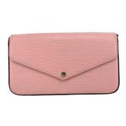 Pre-owned Leather wallets Louis Vuitton Vintage , Pink , Dames