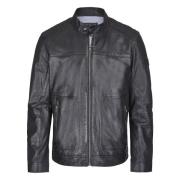 Heren Leren Jas Claudio Bugatti , Black , Heren