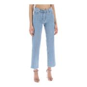 Flared Cropped Jeans Magda Butrym , Blue , Dames