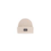 Beige Logo Front Wolmix Hoed Saint Barth , Beige , Unisex