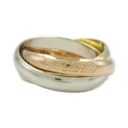 Pre-owned Metal rings Cartier Vintage , Yellow , Dames