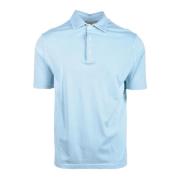 Katoenen Polo Shirt Filippo De Laurentiis , Blue , Heren