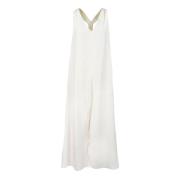 Viscose jurk voor dames Patrizia Pepe , White , Dames