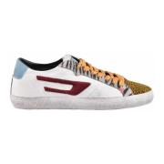 Leren Sneakers met Rubberen Zool Diesel , Multicolor , Heren