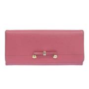 Pre-owned Leather wallets Prada Vintage , Pink , Dames