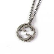 Pre-owned Metal necklaces Gucci Vintage , Gray , Dames