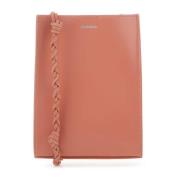 Roze Leren Tangle Schoudertas Jil Sander , Pink , Dames