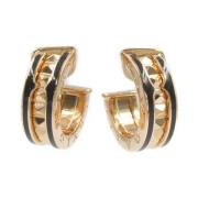 Pre-owned Metal earrings Bvlgari Vintage , Black , Dames