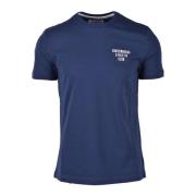 Katoen Elastaan T-shirt Bikkembergs , Blue , Heren