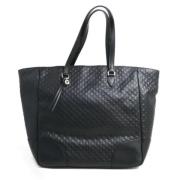 Pre-owned Leather totes Gucci Vintage , Black , Dames