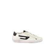 Witte/Zwarte Sneakers voor Vrouwen Diesel , White , Dames