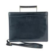 Pre-owned Leather briefcases Loewe Pre-owned , Black , Dames