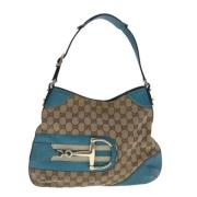 Pre-owned Canvas gucci-bags Gucci Vintage , Beige , Dames